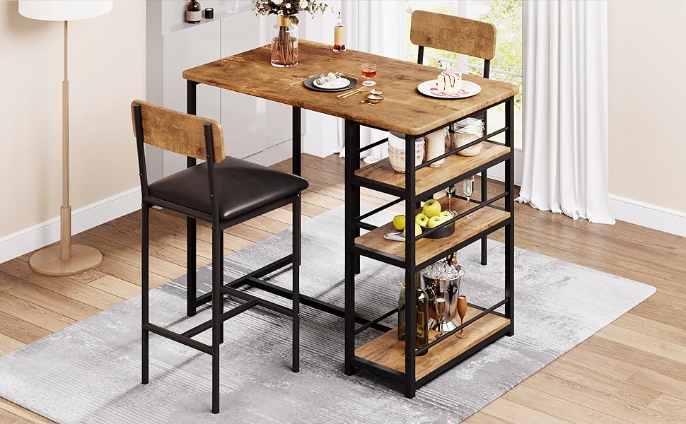 Table de bar avec tabouret de bar Set-01