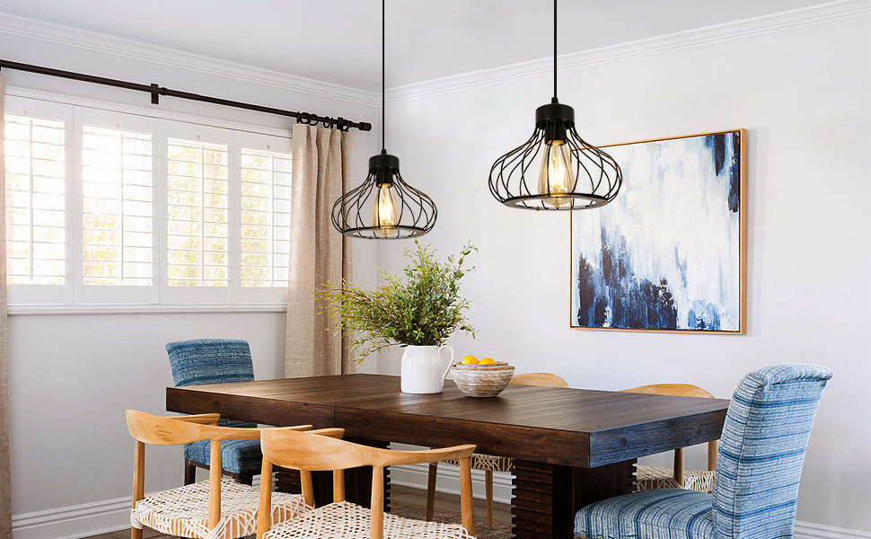 metal cage chandelier