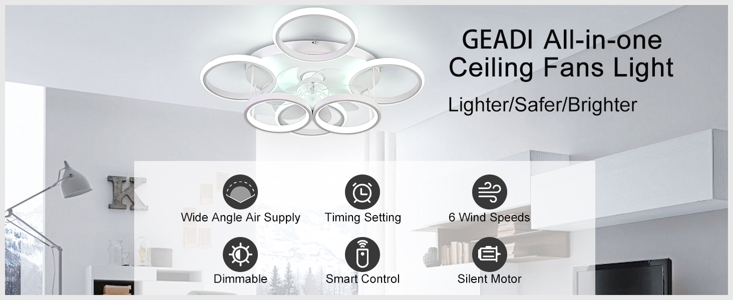 modern ceiling fans with light