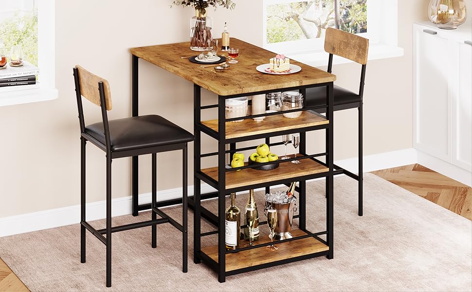 Table de bar avec tabouret de bar Set-03
