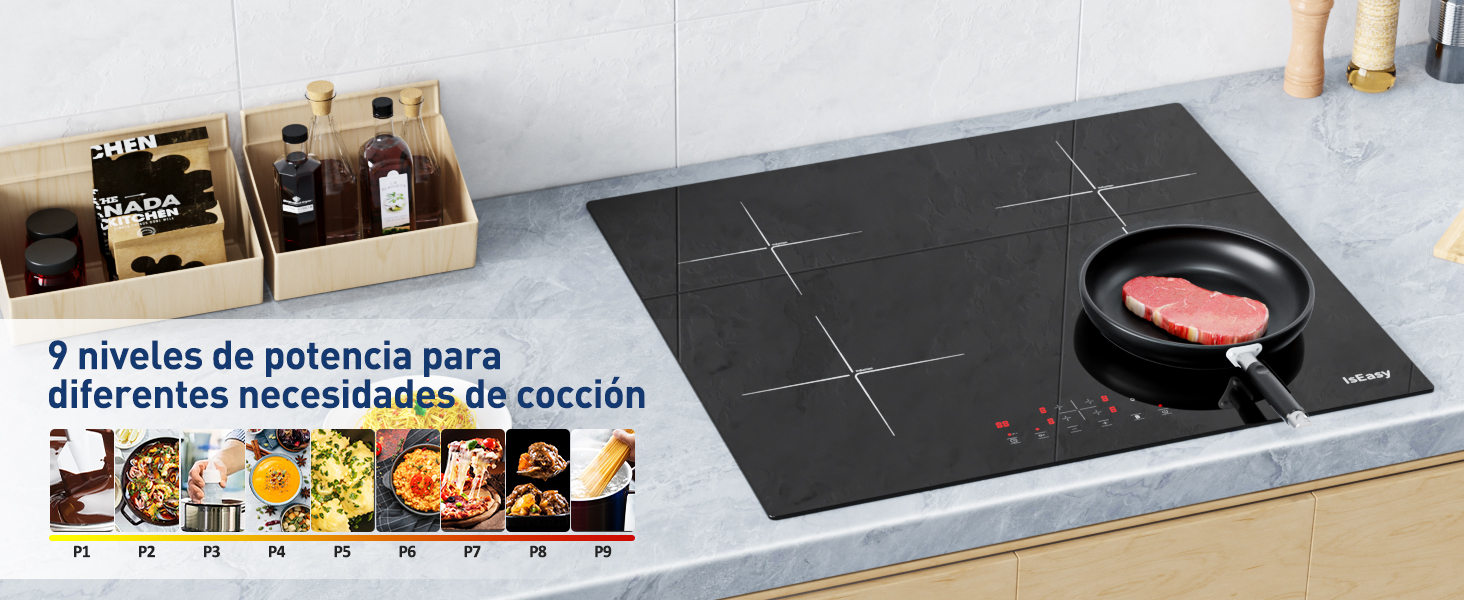 Placa de inducción 4 zonas