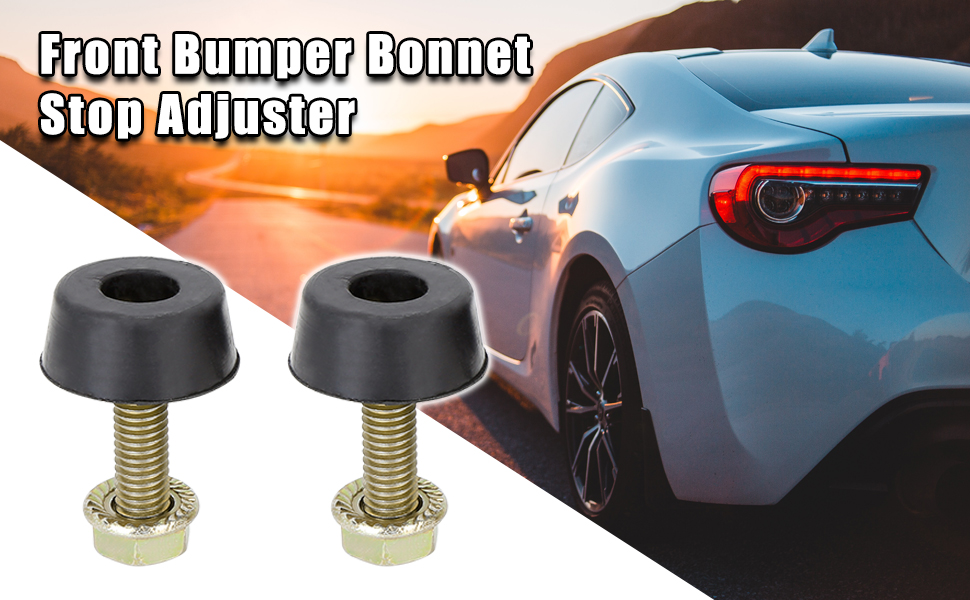  2pcs Bonnet Adjuster Bumper Stop Bolts Stopper Fit for Car