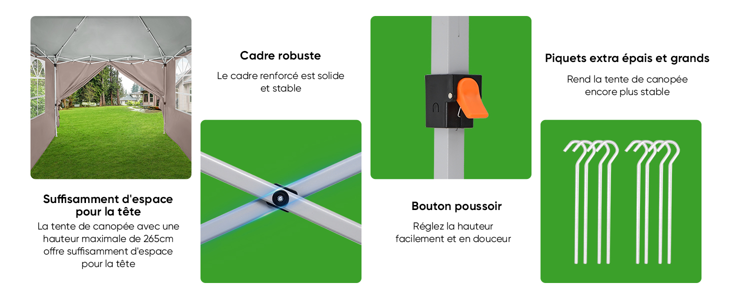 Schéma pédagogique illustrant la séquence des modèles et des mouvements de tonte de la pelouse par un robot, avec des rectangles verts représentant les zones de pelouse et des lignes noires indiquant les trajectoires de la tondeuse.