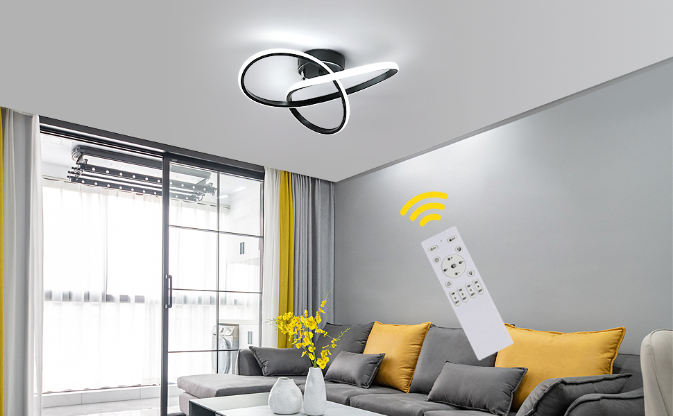 luminaire plafonnier led dimmable telecommande lampe plafond moderne