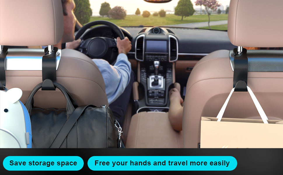 Gancio posteriore per sedile auto,accessori per interni auto 4 Ganci in
