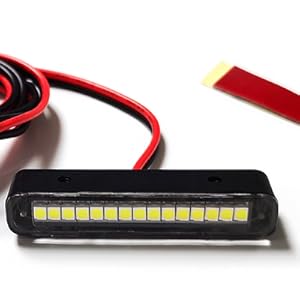 motorcycle number plate light