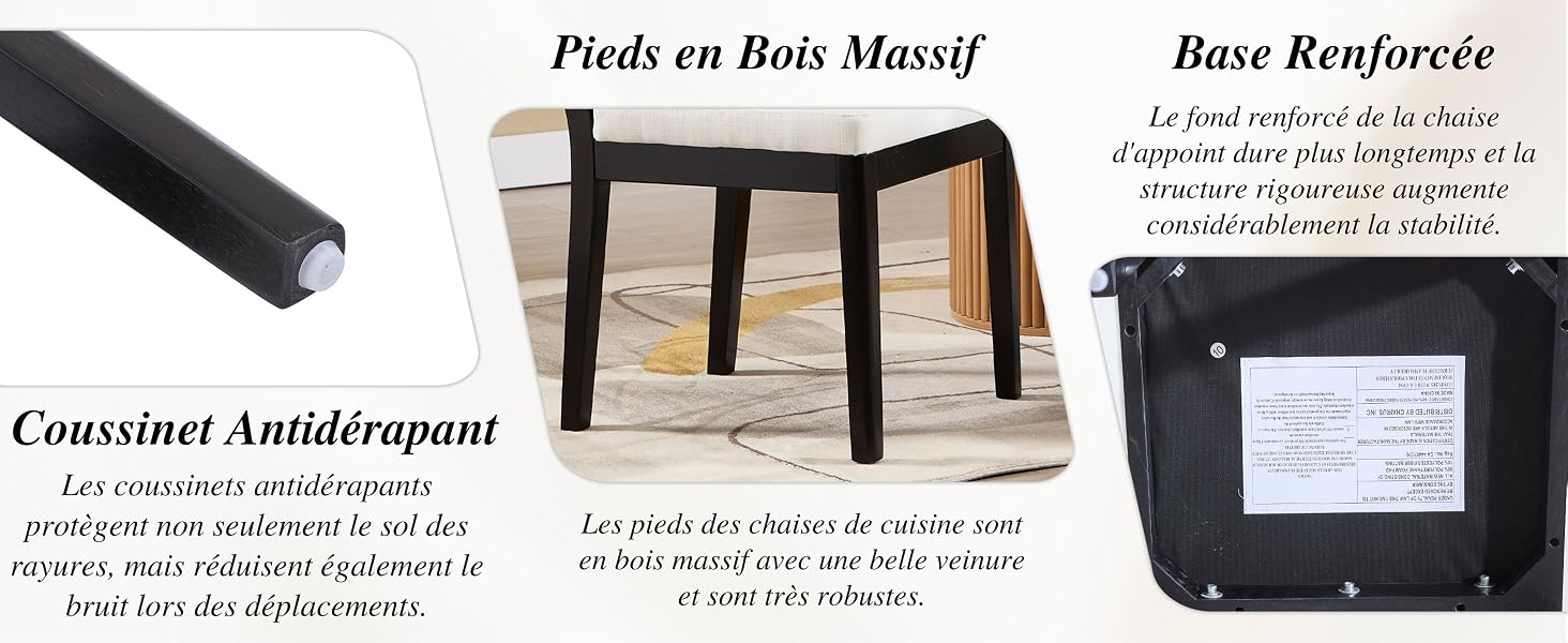 Chaise de Salle à Manger en lin