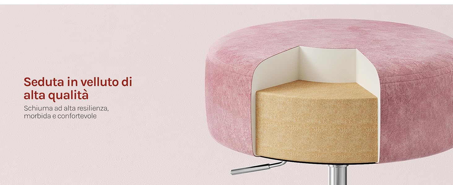 Serie di immagini che mostrano mobili o componenti di armadi in legno con legno chiaro su sfondo rosa.