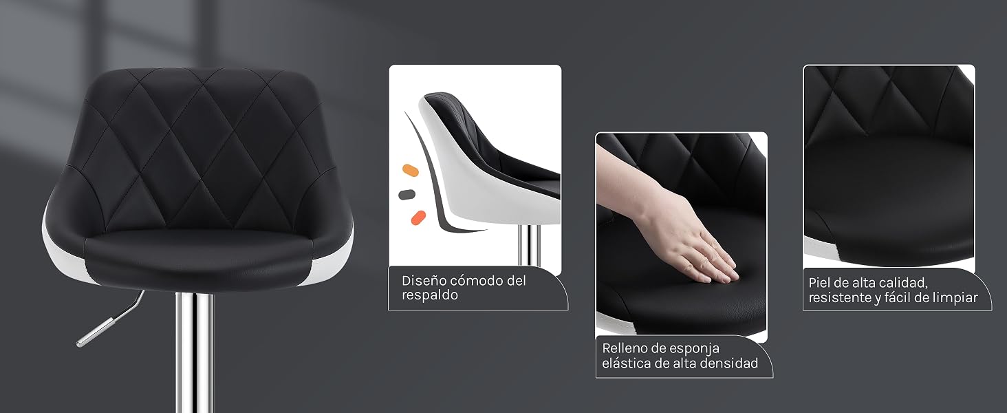 la silla está diseñada para ser una silla cómoda y confortable.