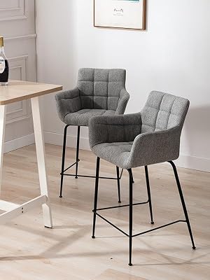 chaise bar gris lot de 4