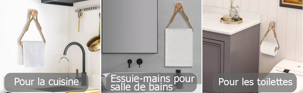 Distributeur de rouleaux de papier toilette pour salle de bain