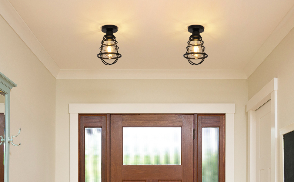 retro ceiling light