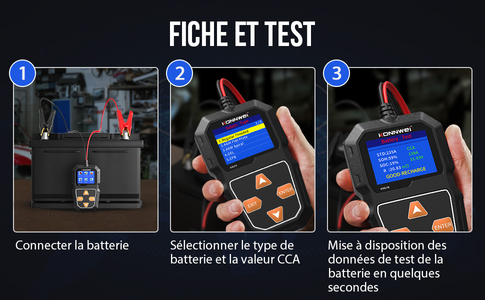 Testeur de batterie KW218