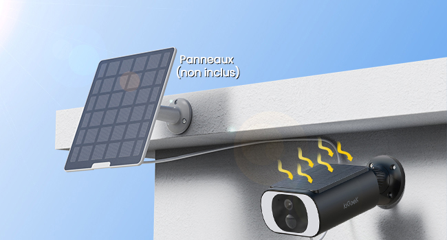 Caméra de surveillance extérieure iegeek 2K
