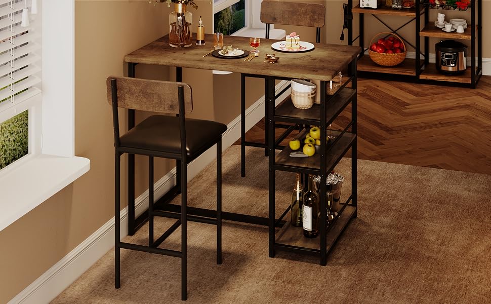 Table de bar avec tabouret de bar Set-02