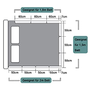 un schéma des dimensions d'un lit