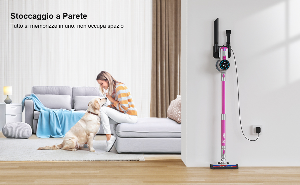 300W/33KPA Aspirapolvere a Batteria