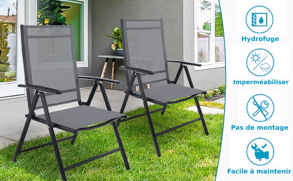 chaises de jardin