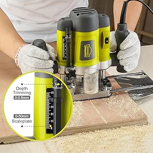 Défonceuse affleureuse électrique, DEWINNER