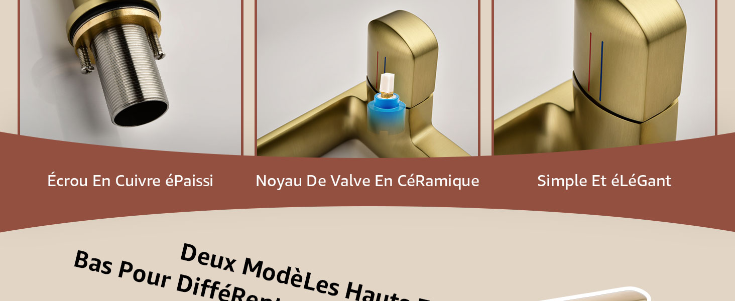 Démonstration à trois panneaux illustrant le processus d'installation des butées de porte pour protéger les murs lorsque la porte s'ouvre. Indique la progression des étapes d'installation.