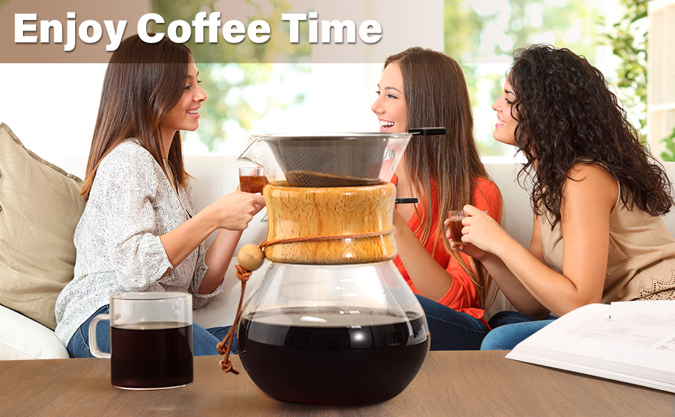 pour over coffee maker set