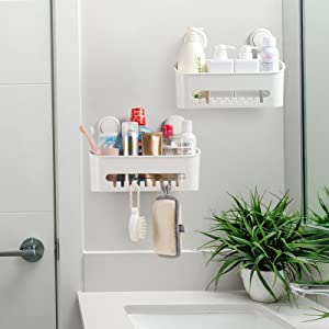 ilikable Etagère de Douche Ventouse Serviteur de Douche sans Perçage