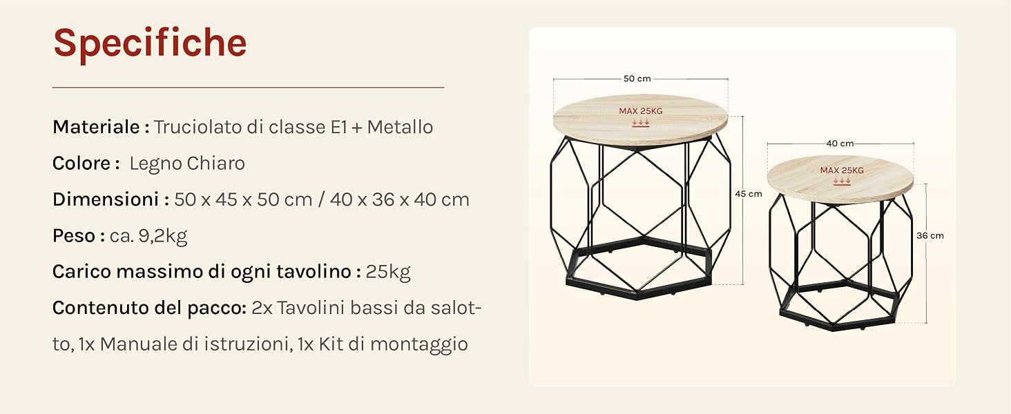 il tavolo è realizzato in legno massello e ha una struttura in metallo e una base in metallo.