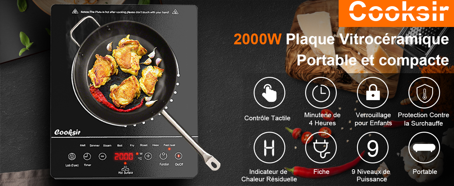 Plaque de cuisson 1 feu