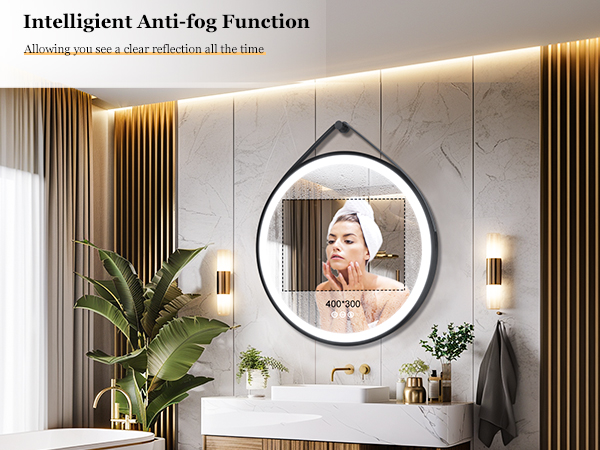 specchio con led luce bagno rotondo 60 cm 80 cm specchio tondo da bagno con led luce
