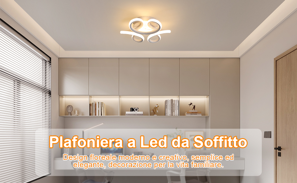 plafoniera led soffitto moderna