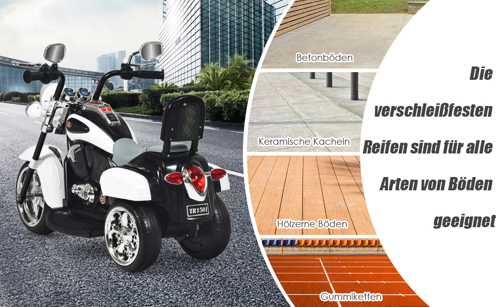 6v Kinderfahrzeug Dreirad Kindermotorrad Elektroquad Kinderquad Elektromotorrad