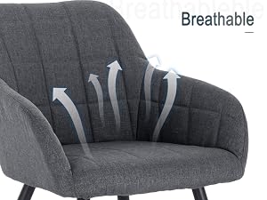 una silla con respaldo con flechas apuntando hacia arriba y hacia abajo.