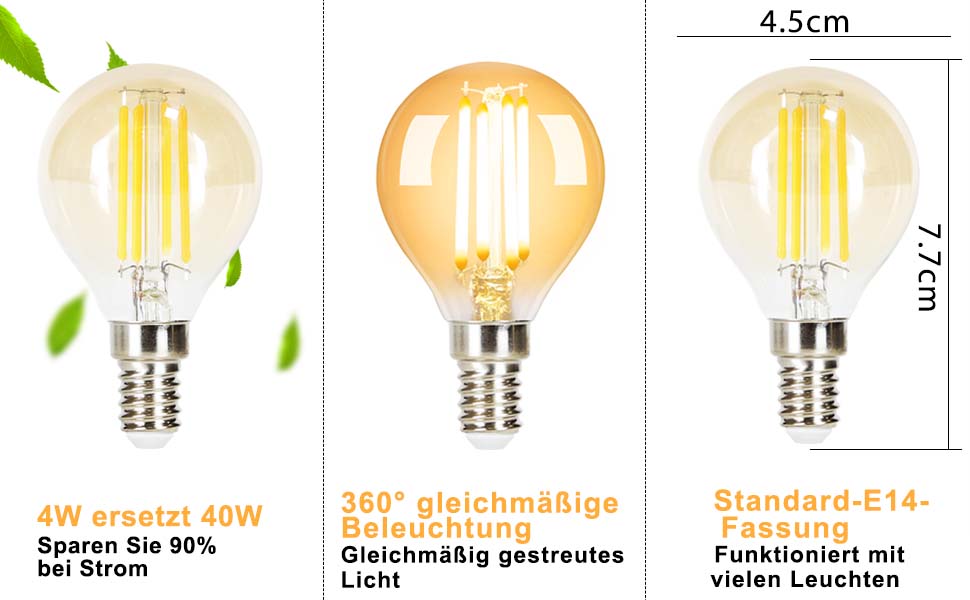 vintage glühbirne e14 led