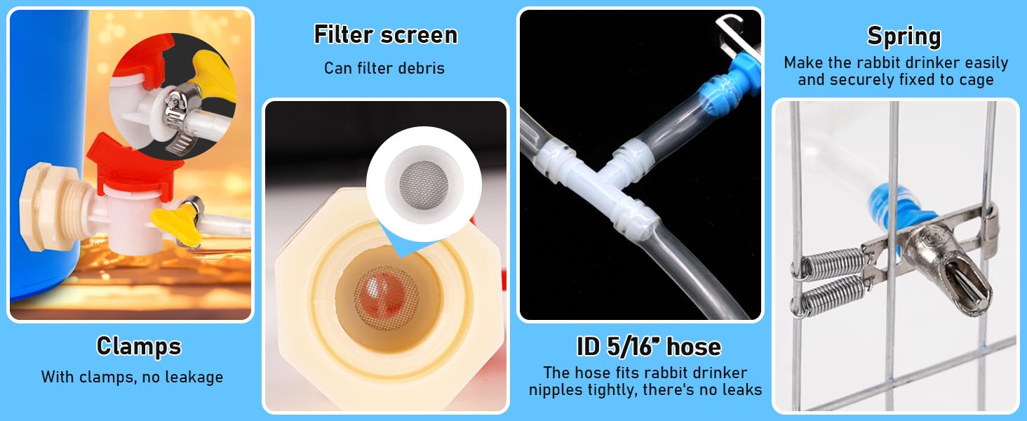 Schläuche für Kaninchen-Tränksystem