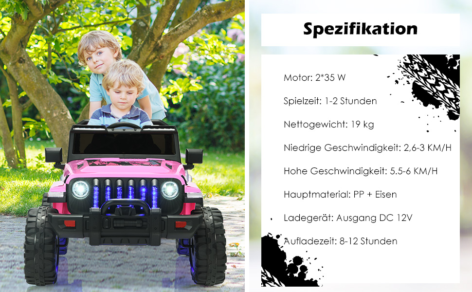 COSTWAY Kinder Elektroauto 3