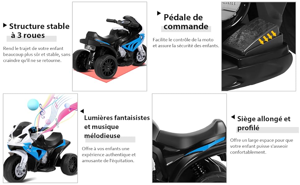 COSTWAY BMW Moto Electrique Pour Enfants 6 V 4Ah 1 Place, Moto à 3 Roues 3 Km/h Avec Phare Lumineux, Musiques, Pour Enfant 18-36 Mois Rouge -Pas Cher Clair Jardin Magasin AAHKMJXYDAFdJAOAIMEbOAchlkWZ0oakZn uVZ0mPidMNbILvCvspZ4oG3fPgIqc1P26RdPiG8KHKUtblW5 ULKvLD1OHzwX