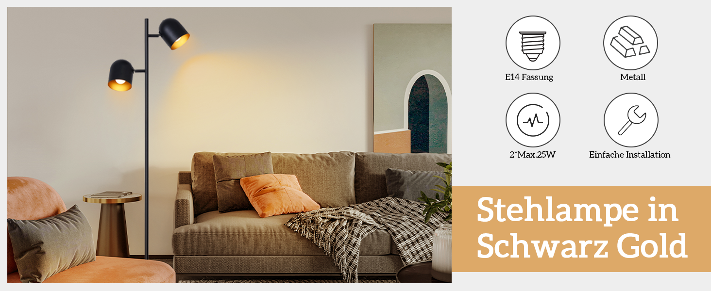 stehlampe vintage