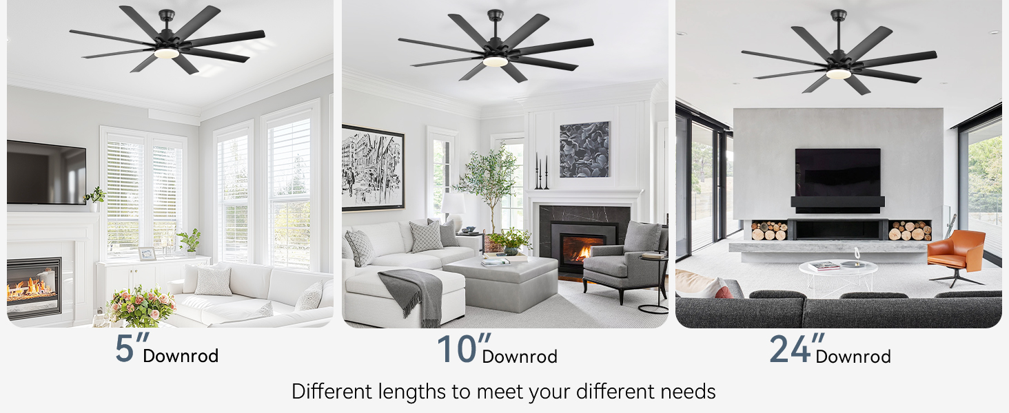 66 inch ceiling fans with lights