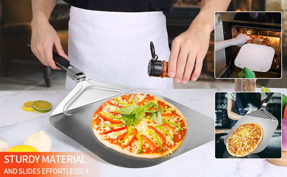 Pala para pizza de acero inoxidable