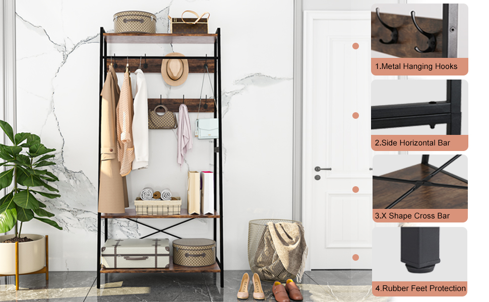 coat rack shelf