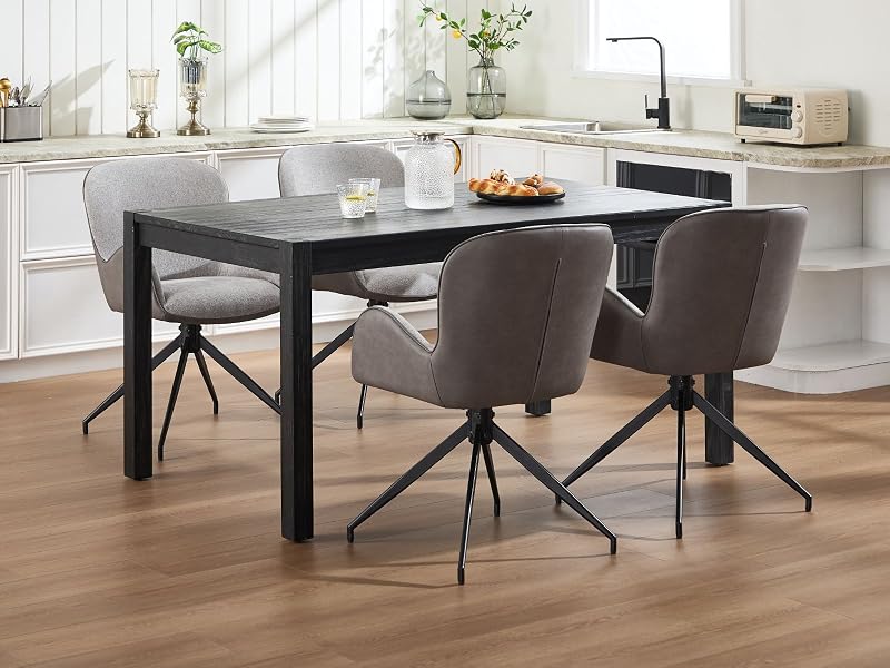 Sedia schienale ergonomico braccioli gambe in metallo bianco Risan | Maisons du Monde