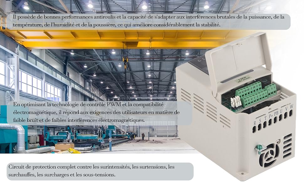 vfd onduleur simple à 3 phases 3hp vfd onduleur unique à 3 phases 1hp onduleur générateur