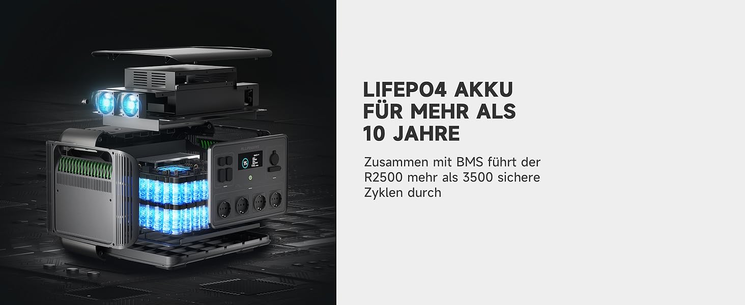 LiFePO4 Akku für mehr als 10+ Jahre