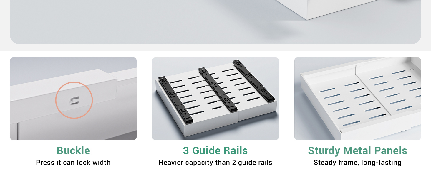 details of pull out drawers