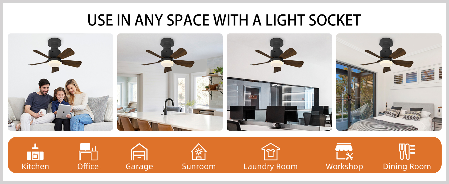 small ceiling fan
