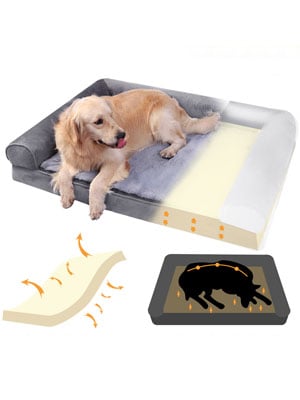 panier chien xxl dehoussable xl lavable orthopédique taille moyen petite en machine coussin