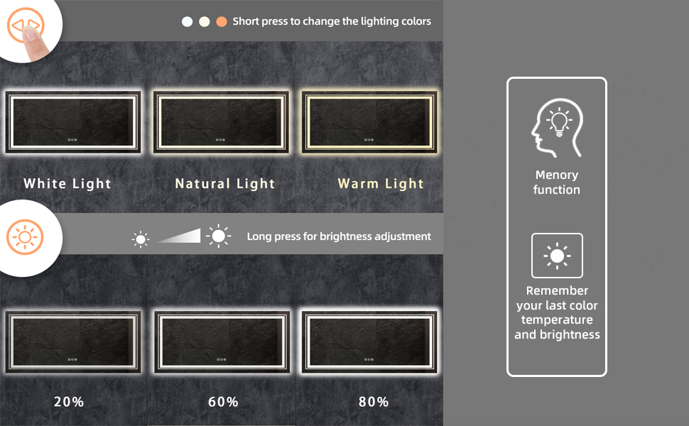 Miroir Salle de Bain LED