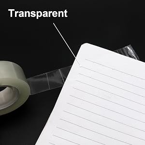 Transparent Glossy Stationery Tape small sellotapes mini cellotape rolls refills 18mm x 33m