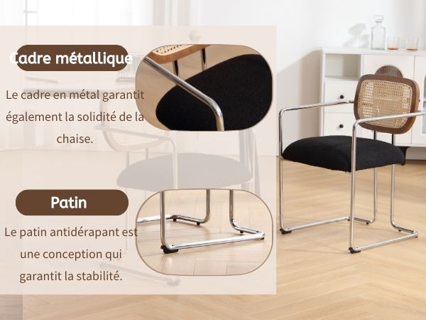 chaise salle a manger avec accoudoirs