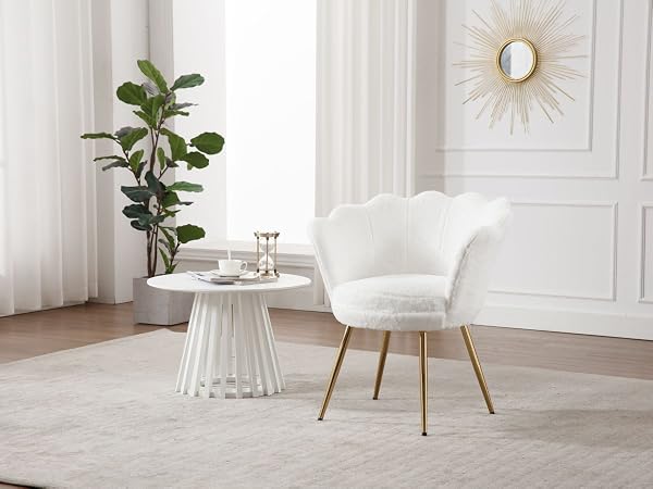 chaise beige cahise bouclette chaise moerne